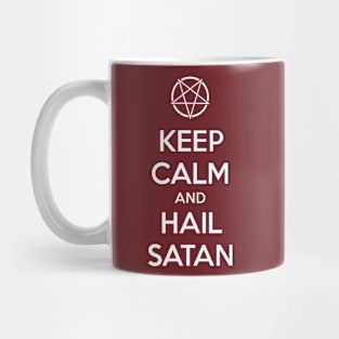 Keep calm and hail Satan No.1 (white) Mug